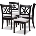Lot de 4 chaises de salle à manger Clarke - Baxton Studio
