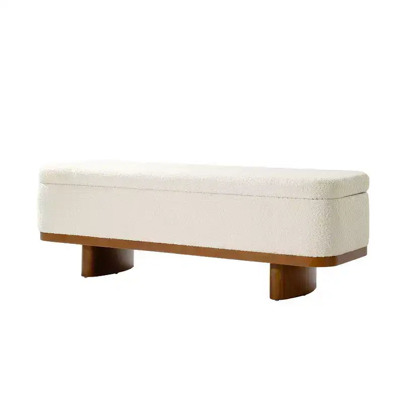 Banc à dessus rabattable Clara Simple Assemble avec cadre en bois massif|HULALA HOME