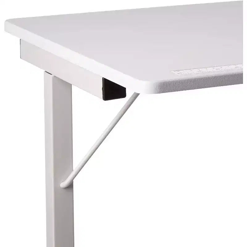 SewingRite SewStation 101 Table de couture pliante portable avec pieds en acier, blanc – Parfaite pour la maison, le bureau et les entreprises