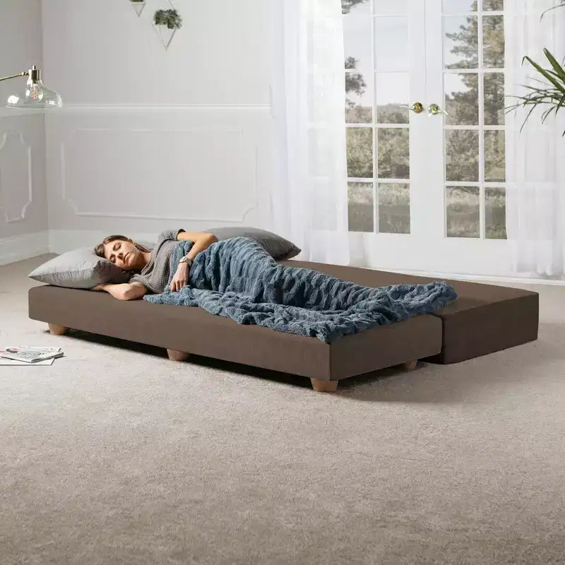 Lit de repos / Lit pliant grand format (Queen-Size) - Microvelours