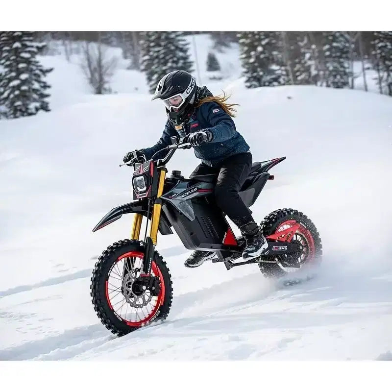 ECOLEAP Moto électrique tout-terrain 3500 W pour adolescents et adultes, 60 km/h, batterie 48 V 21 Ah, autonomie jusqu'à 88 km, 180 kg, 13 ans et plus