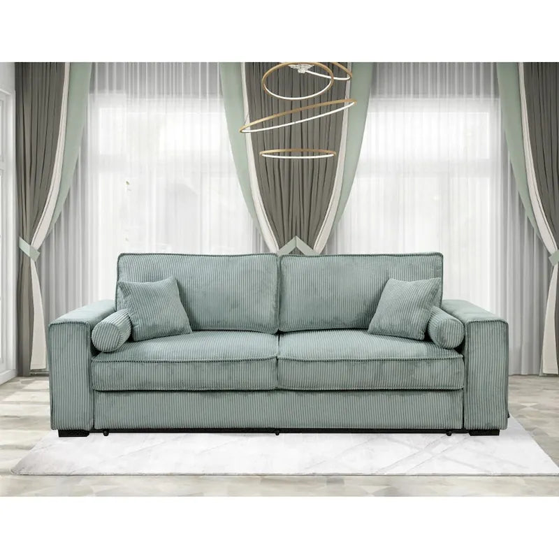 Roomfitters Grand canapé-lit avec rangement, mobilier de canapé moderne à 3 places, canapé rembourré pour petits espaces