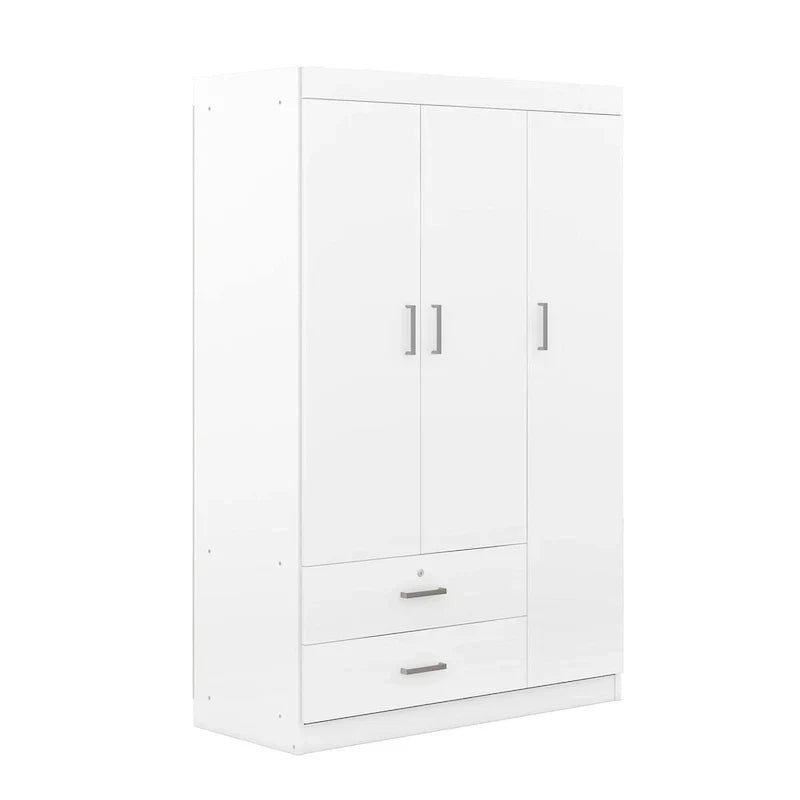 Armoire 3 portes avec 2 tiroirs