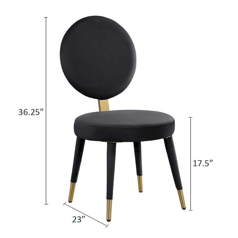 Ensemble de table et de chaises de salle à manger rondes Morden Fort Modern Luxury 5 pièces
