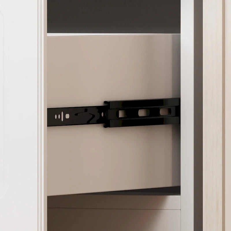 93.9H/74.2H Armoires Penderie Placard Rangement avec Tiroirs