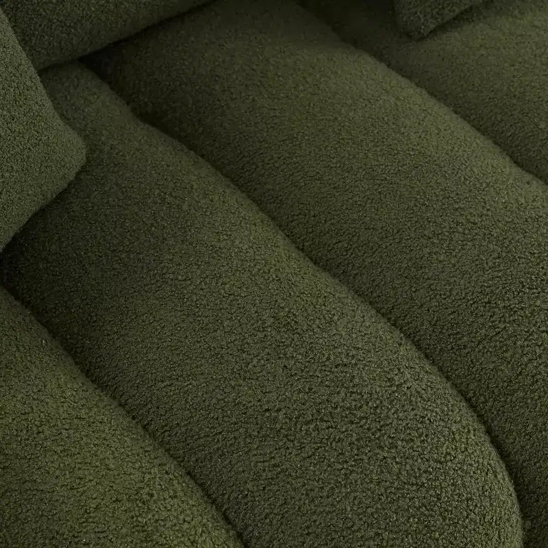 GDFStudio Alanna Canapé 3 places moderne en tissu peluche 79,5 po avec oreillers