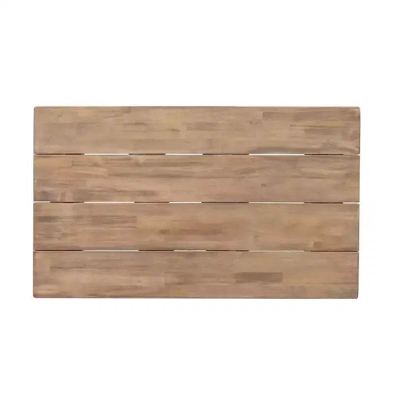 Ensemble de meubles de patio en bois d'acacia, ensemble de conversation extérieur avec table basse et coussins moelleux pour jardin, véranda et balcon, Beige - Merax
