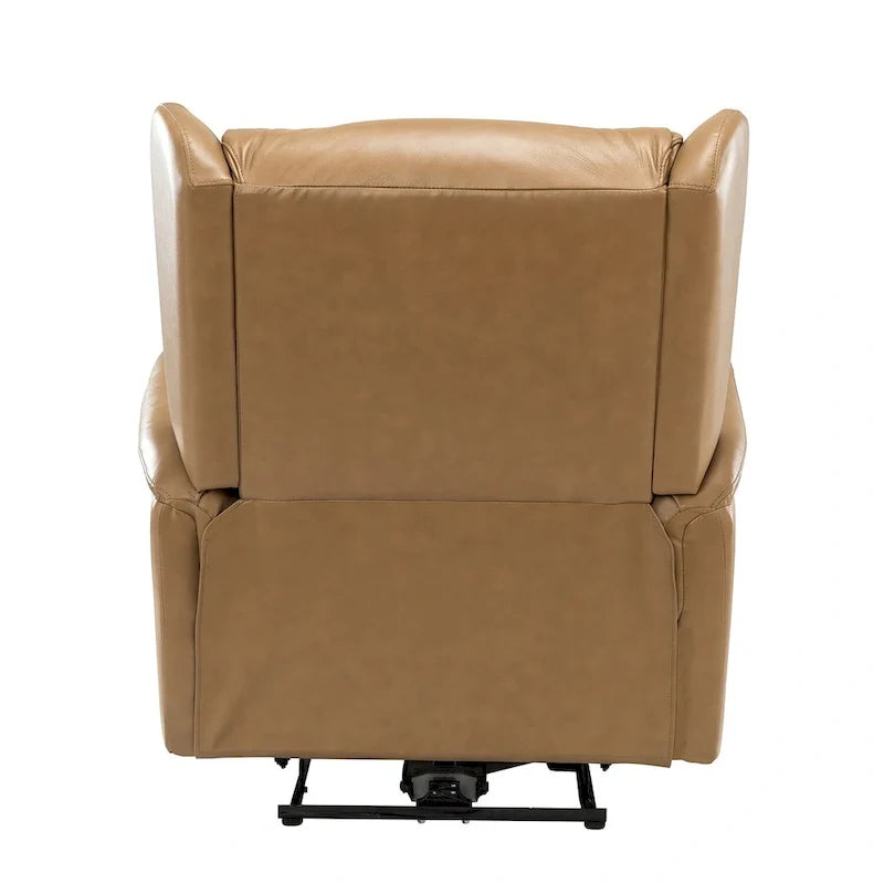Fauteuil inclinable électrique Eduardo en cuir véritable avec port USB (ensemble de 2)