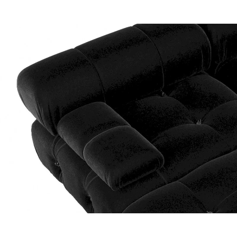 138 Canapé sectionnel modulable convertible, canapés et sofas minimalistes en velours en forme de U