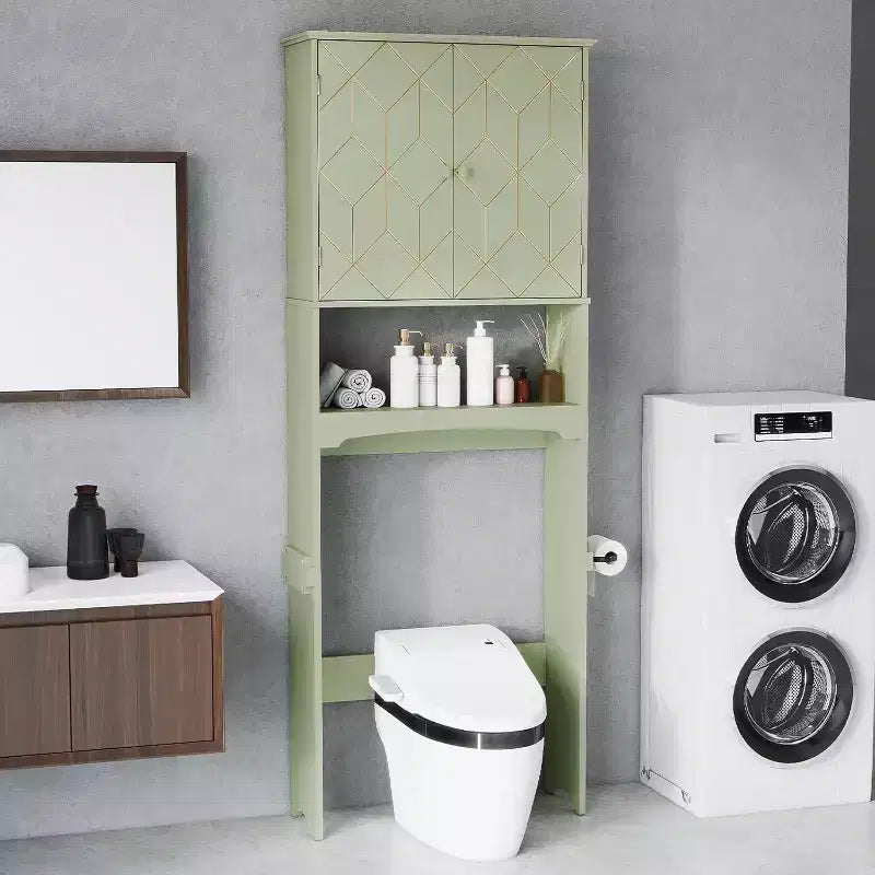 Meuble de rangement pour WC, étagère WC.