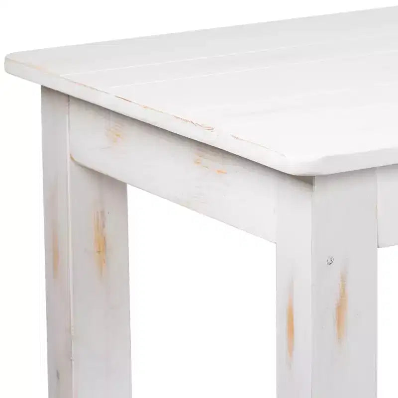 Table de salle à manger de ferme rectangulaire en pin massif 46 x 30 Flash Furniture