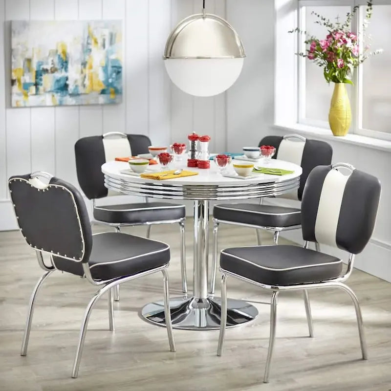 Ensemble de salle à manger rétro 5 pièces Raleigh Simple Living