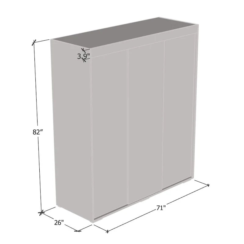 Armoire 3 Portes Miroir Strick & Bolton Suger