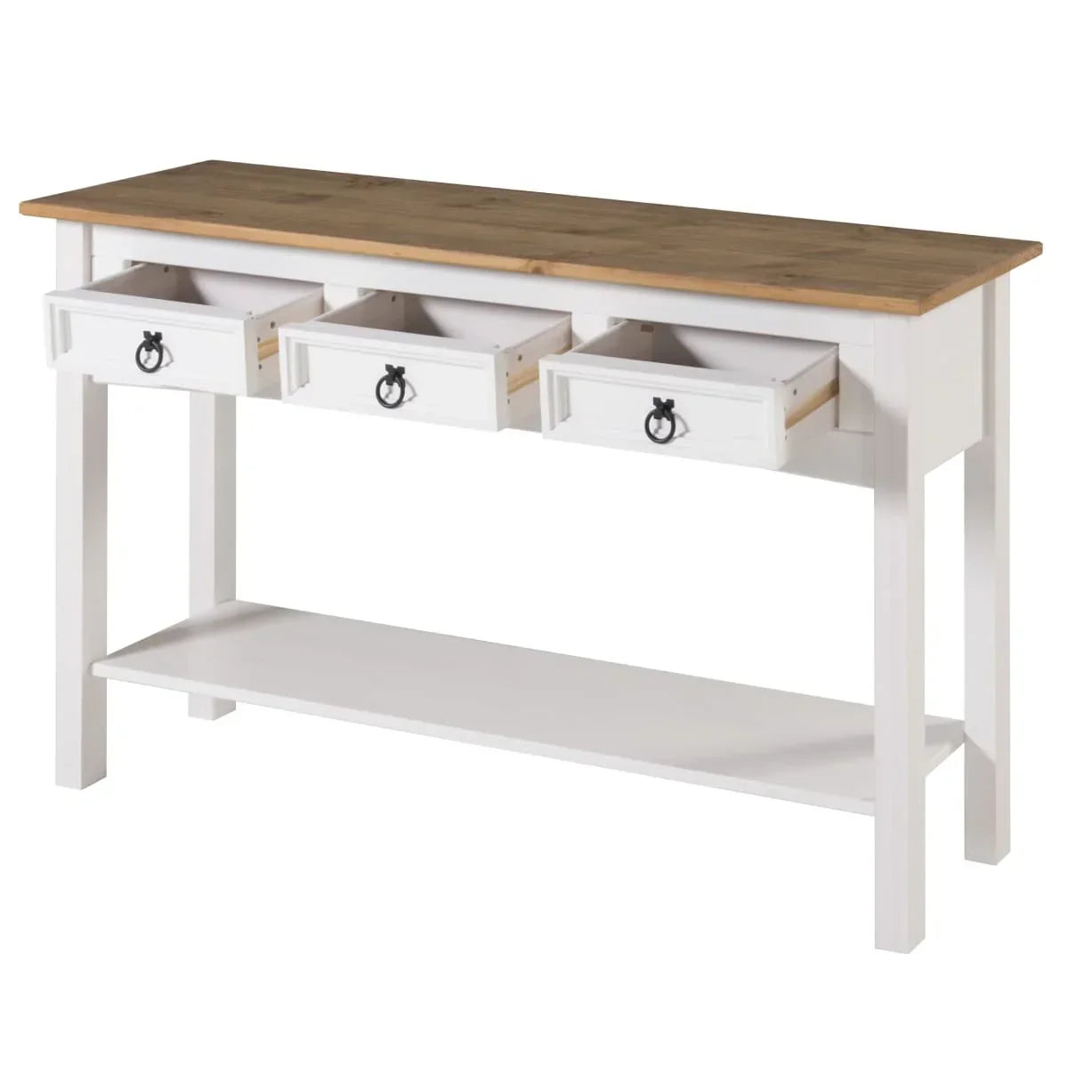 Console de table en bois 3 tiroirs Corona | Furniture Dash - S.O.