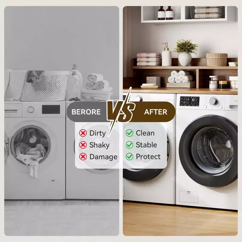 Comptoir de lave-linge et sèche-linge à 2 niveaux avec étagère ou tiroirs, couvercle de comptoir de buanderie avec coussin antidérapant, 54x27,5 - Dessus de lave-linge pour plier les vêtements