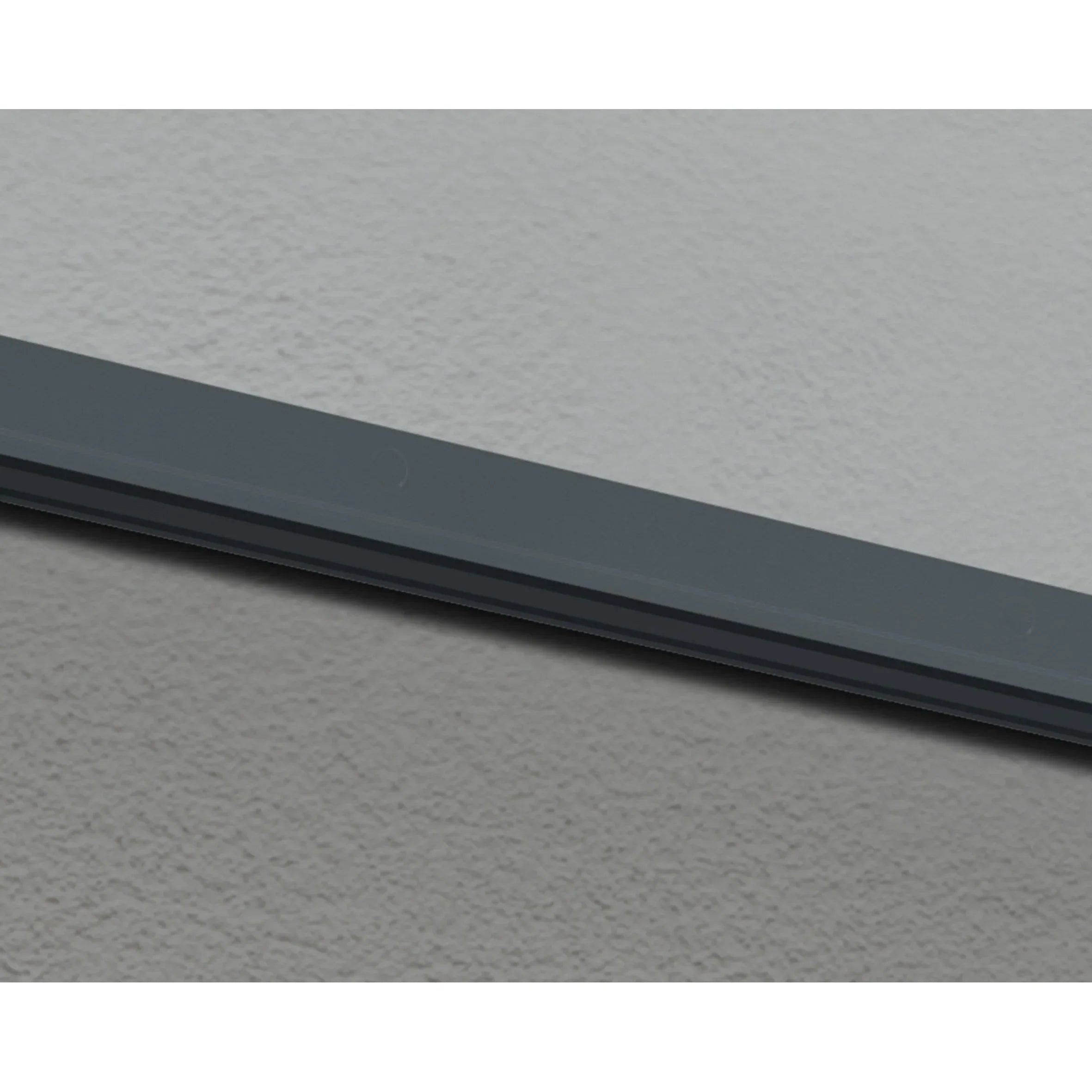 Auvent Sophia gris transparent pour portes et fenêtres de 0,9 m