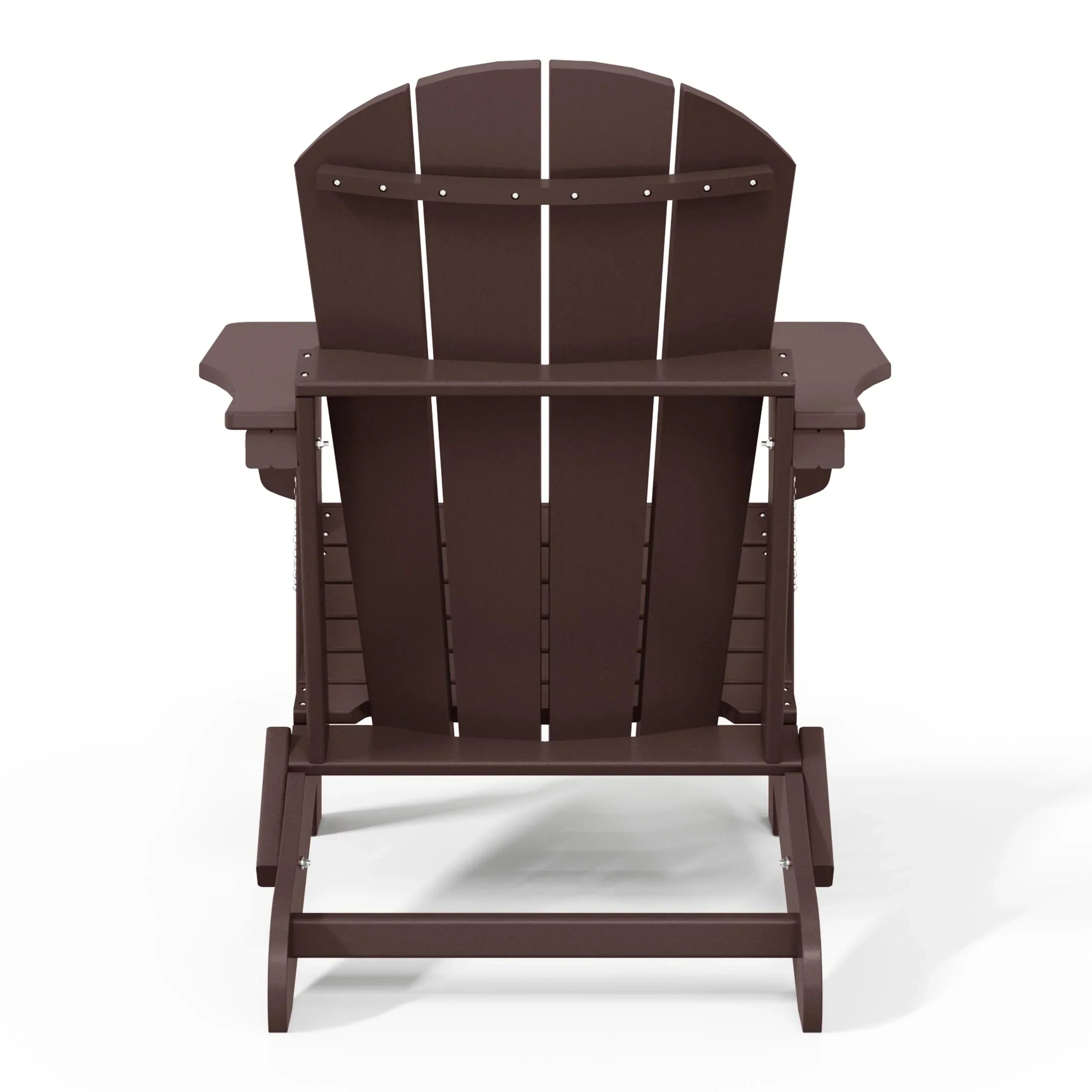 Chaise Adirondack pliante d'extérieur tout temps Polytrends Laguna résistante à la décoloration pour patio