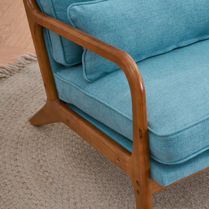 Fauteuil d'appoint rembourré Mid-Century Modern