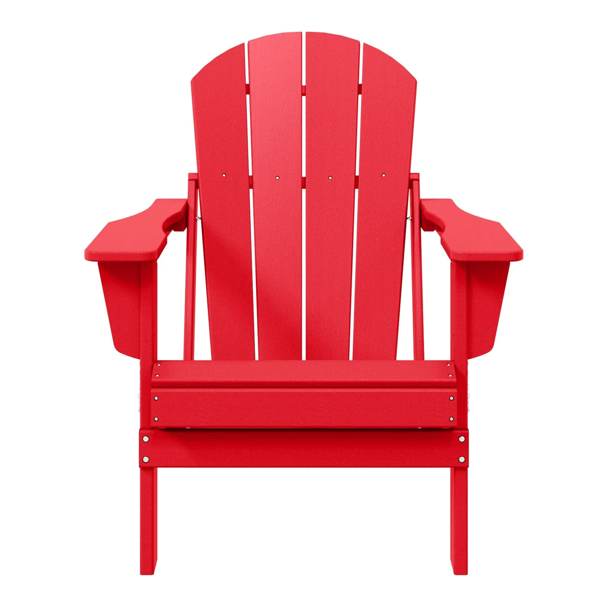 Chaise Adirondack pliante d'extérieur tout temps Polytrends Laguna résistante à la décoloration pour patio