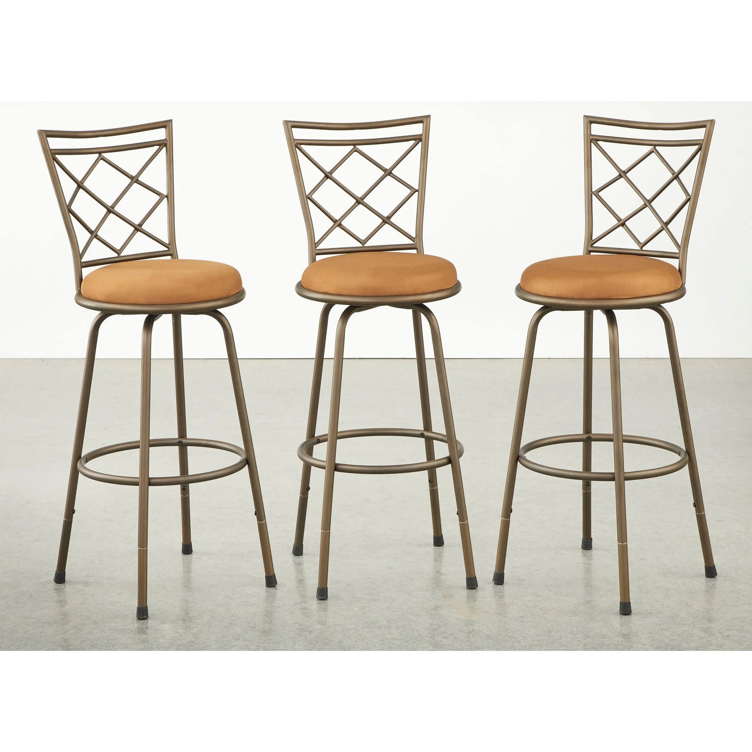 Tabourets Alyssa à hauteur réglable et pivotants Simple Living (lot de 3)