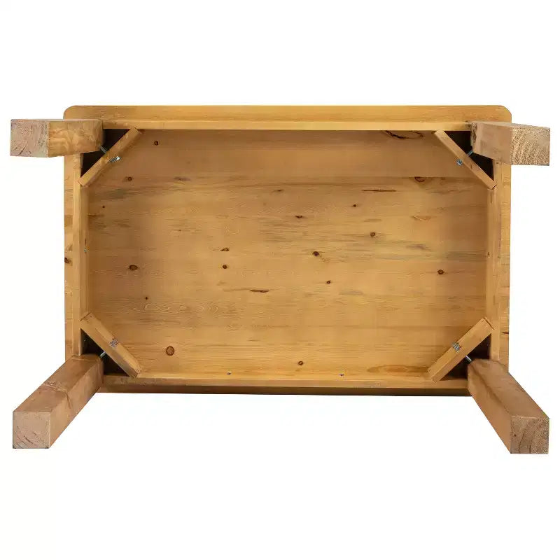 Table de salle à manger de ferme rectangulaire en pin massif 46 x 30 Flash Furniture