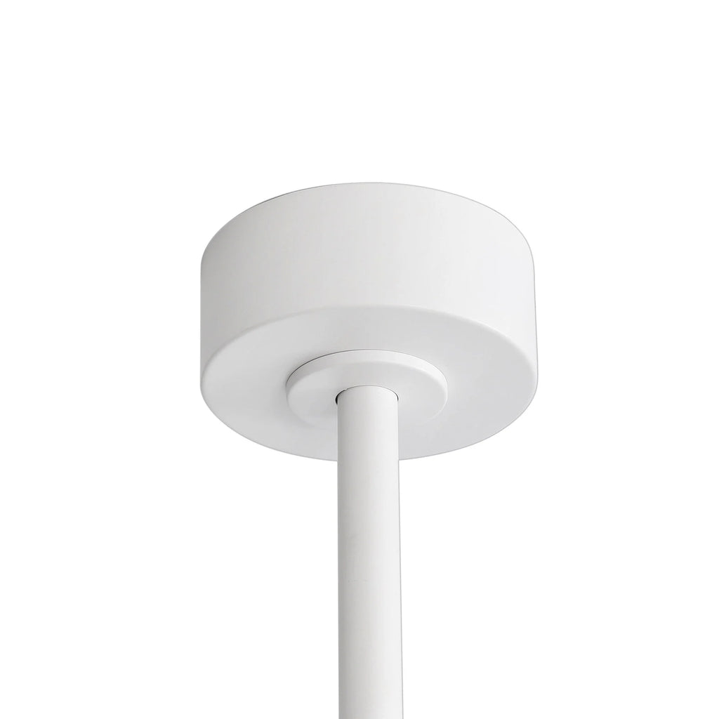 Ventilateur de plafond de 65 pouces à 8 pales noires avec lumière LED et télécommande