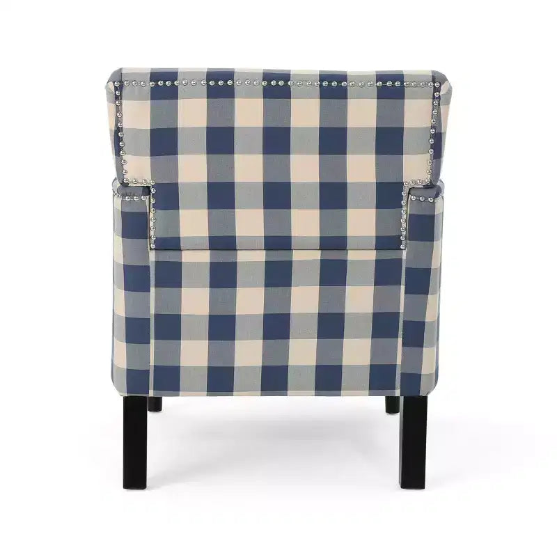 Fauteuil club contemporain Harrison Christopher Knight Home en tissu avec garniture cloutée