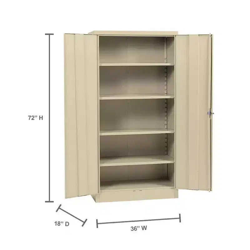 Armoire autoportante en acier Edsal 36 la x 18 P x 72 H beige