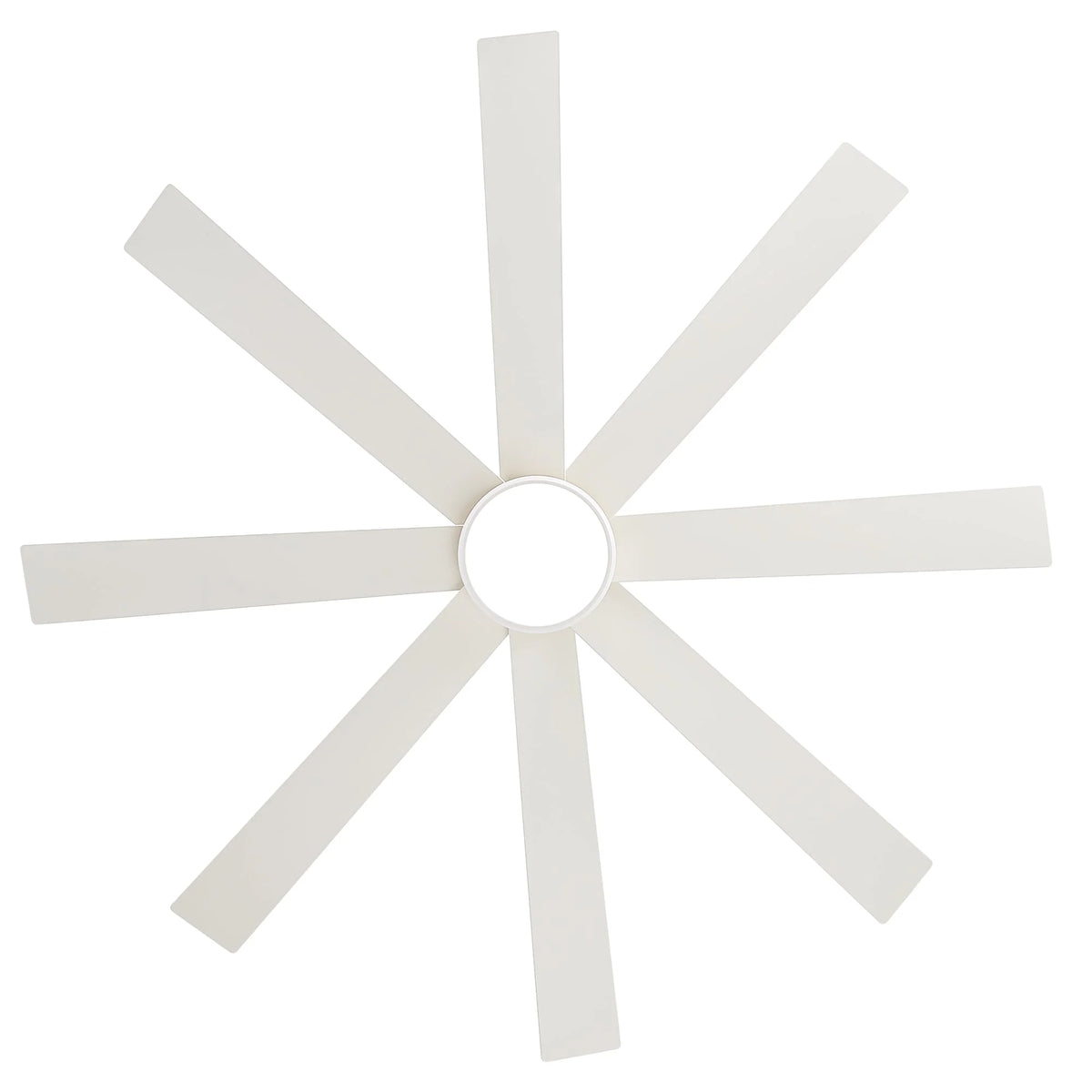 Ventilateur de plafond de 65 pouces à 8 pales noires avec lumière LED et télécommande