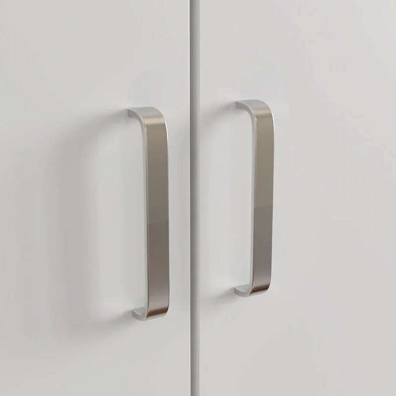 Armoire de chambre autonome à 2 portes avec tringle à vêtements