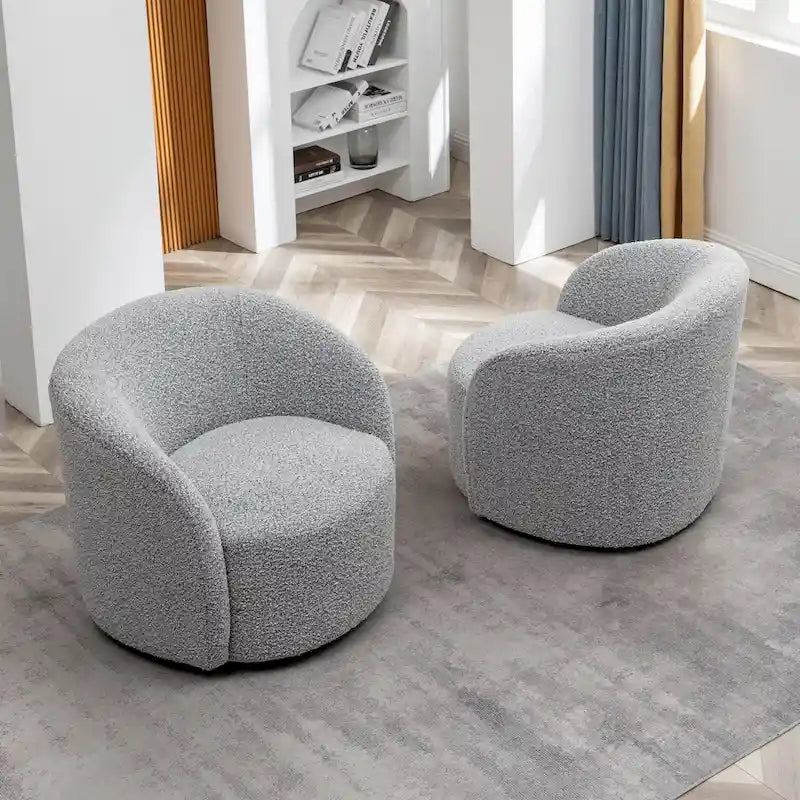 Fauteuil pivotant rembourré KINWELL de 86 cm de large (lot de 2)